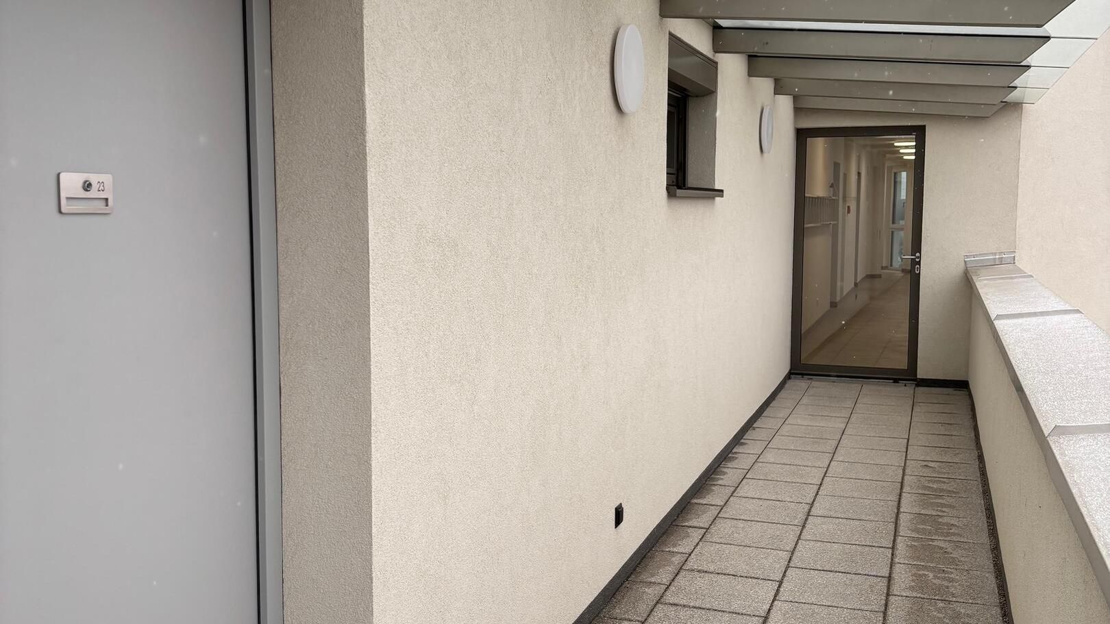 Ansicht des Außenzugang zur Wohnung