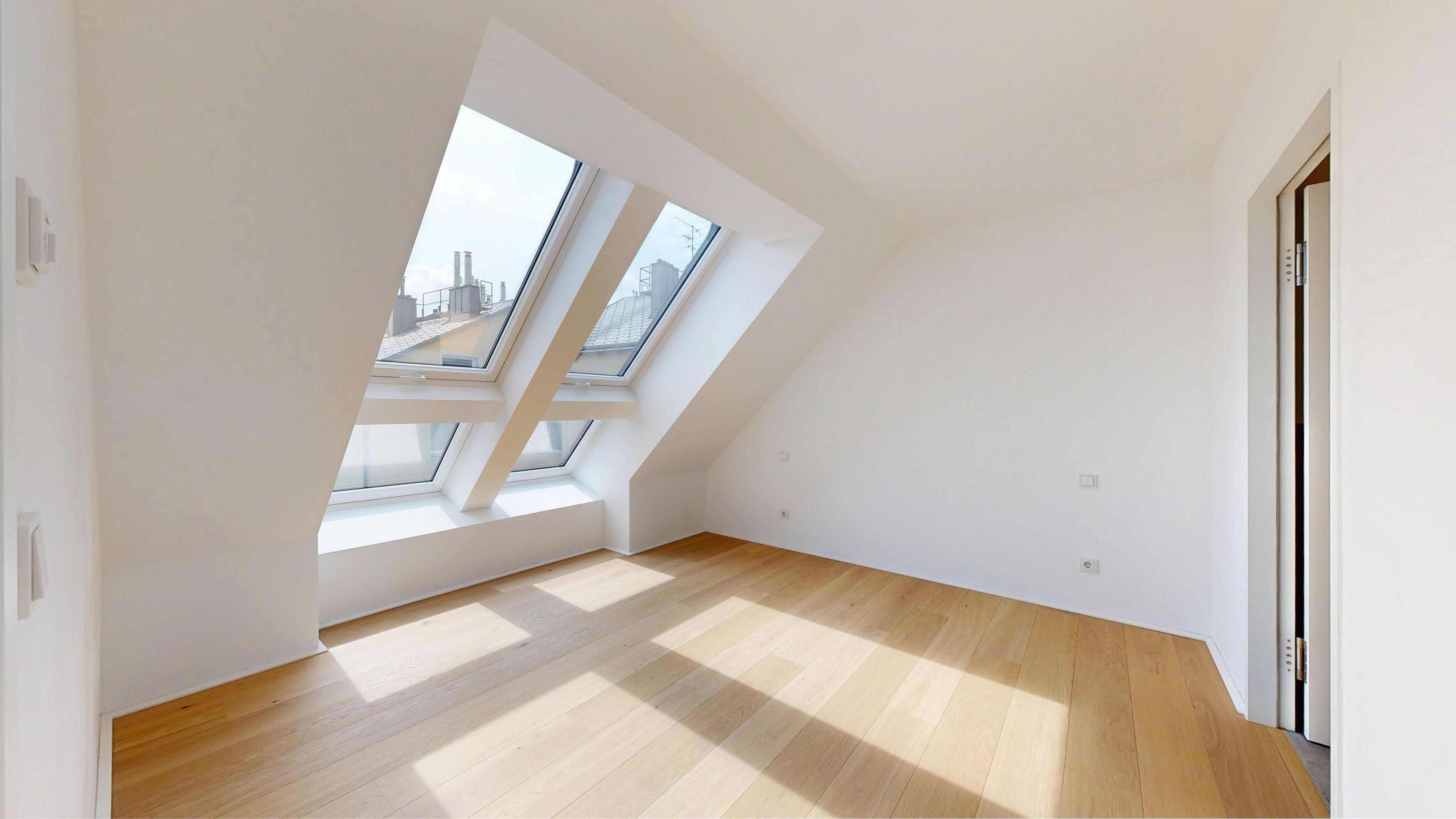 Blick ins Schlafzimmer