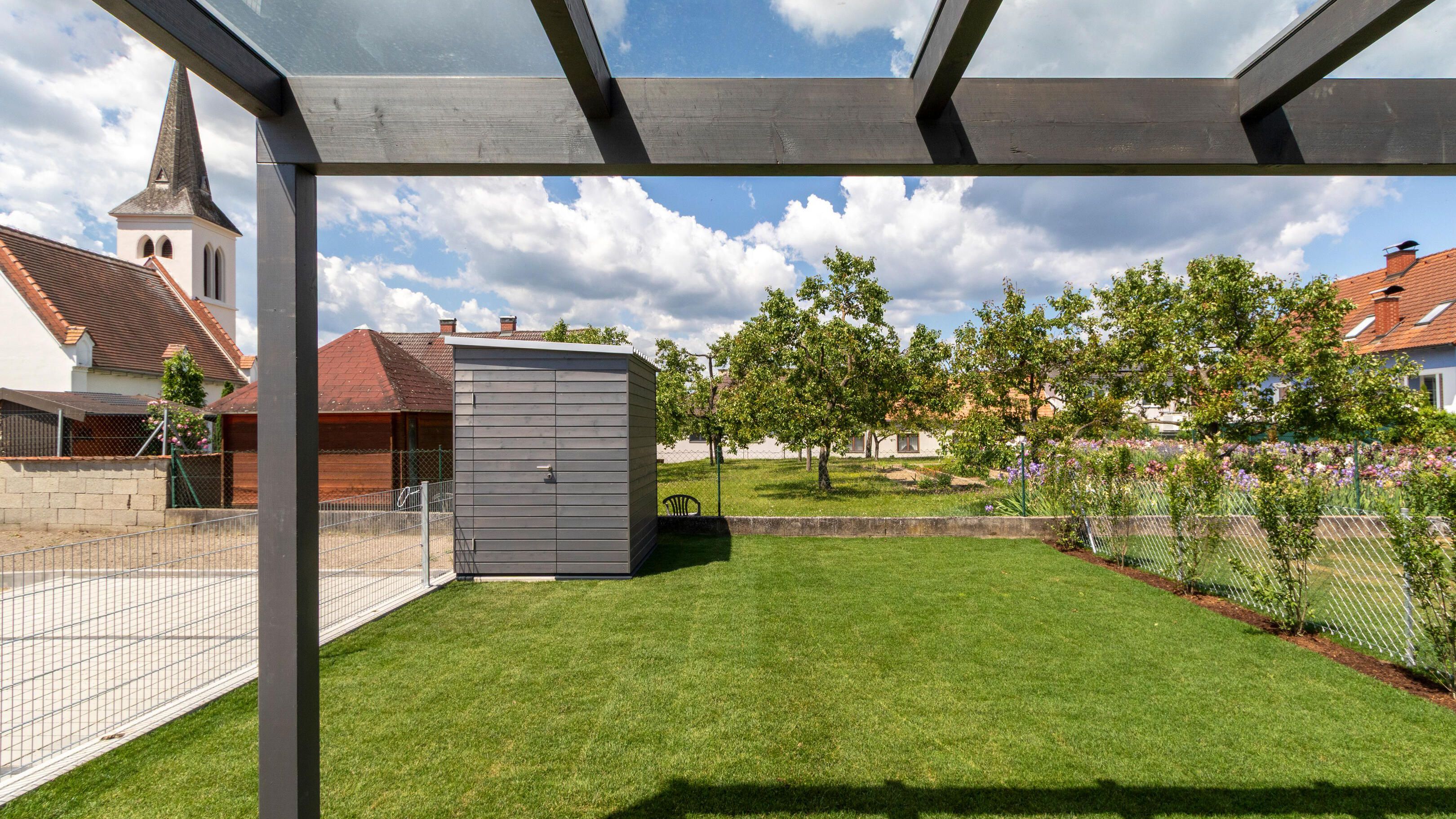 Gartenfoto, Aussicht in den Garten
