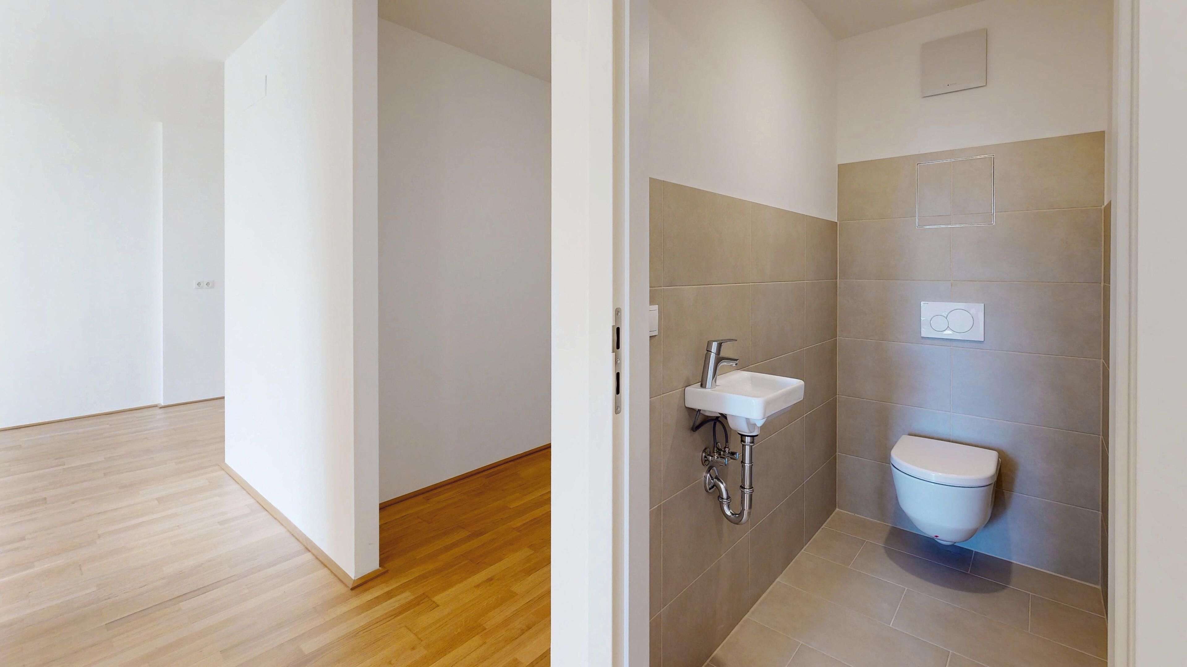 Ansicht Vorzimmer & WC