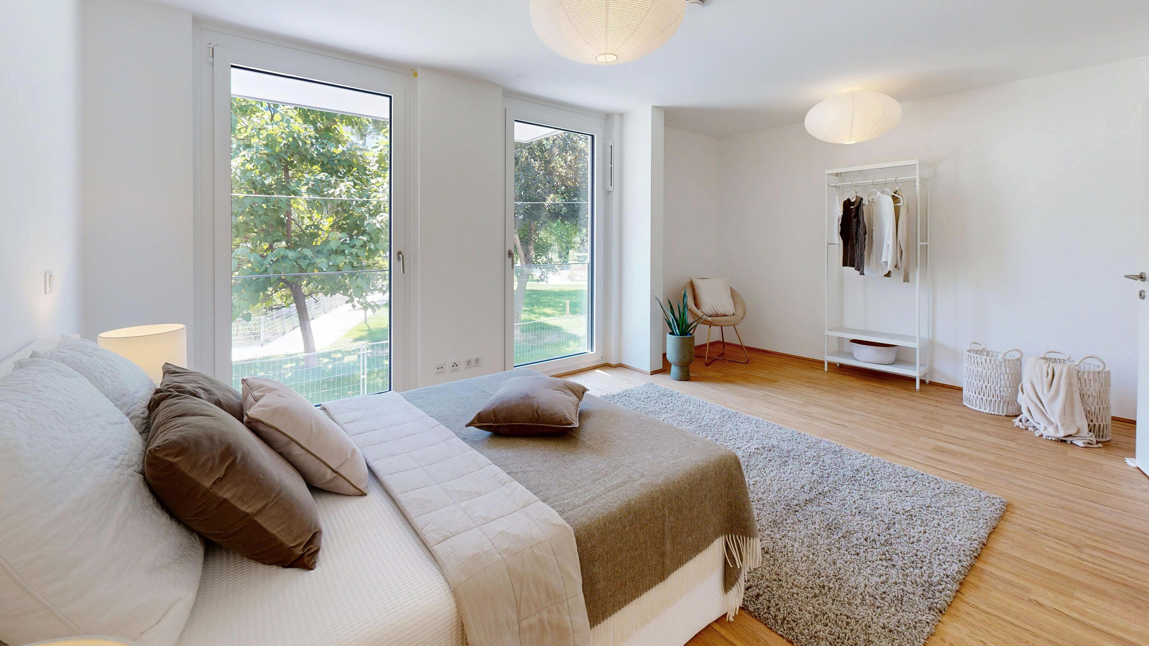 Blick in den Masterbedroom