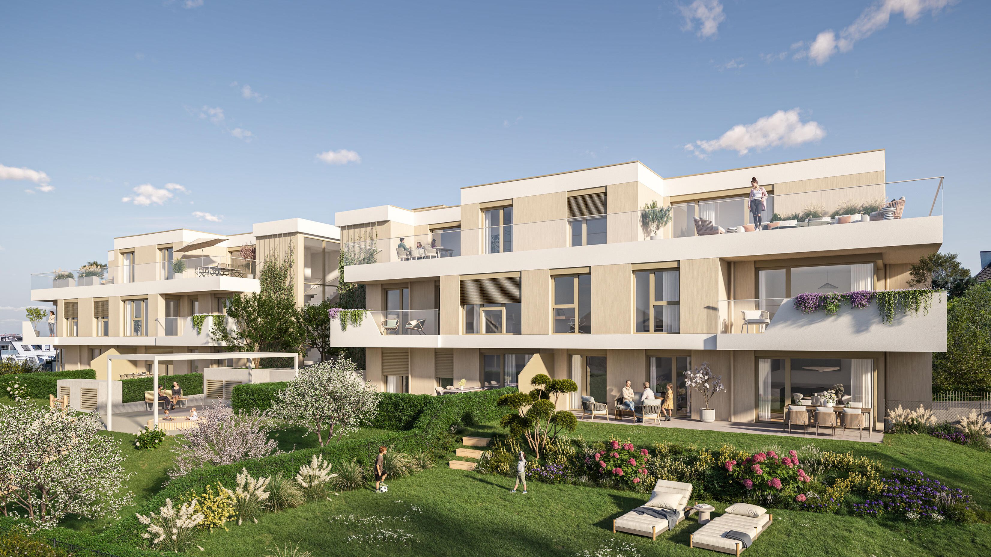 Visualisierung Abtsbergengasse, gartenseitig