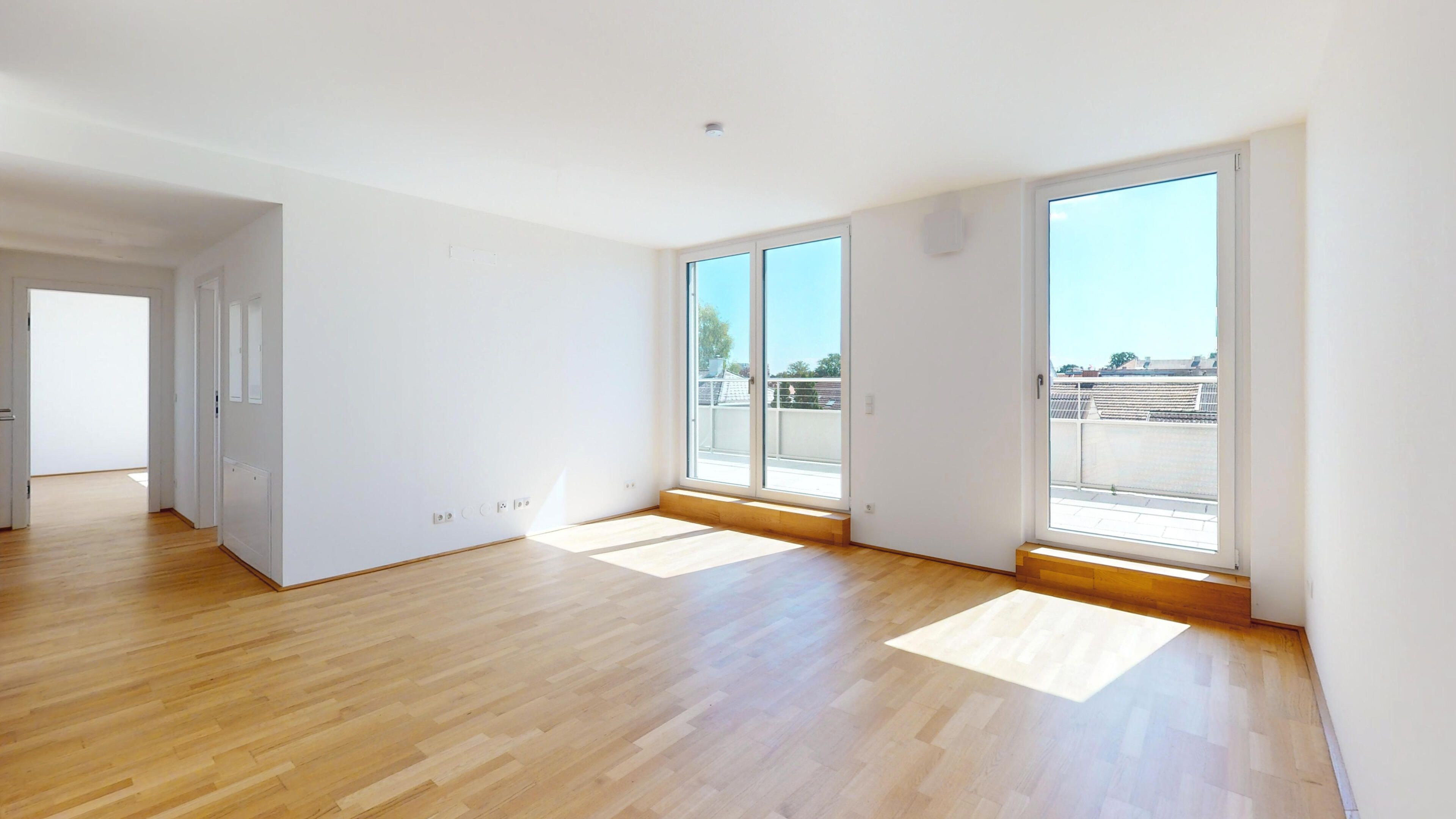 Ansicht Wohnzimmer & Terrasse