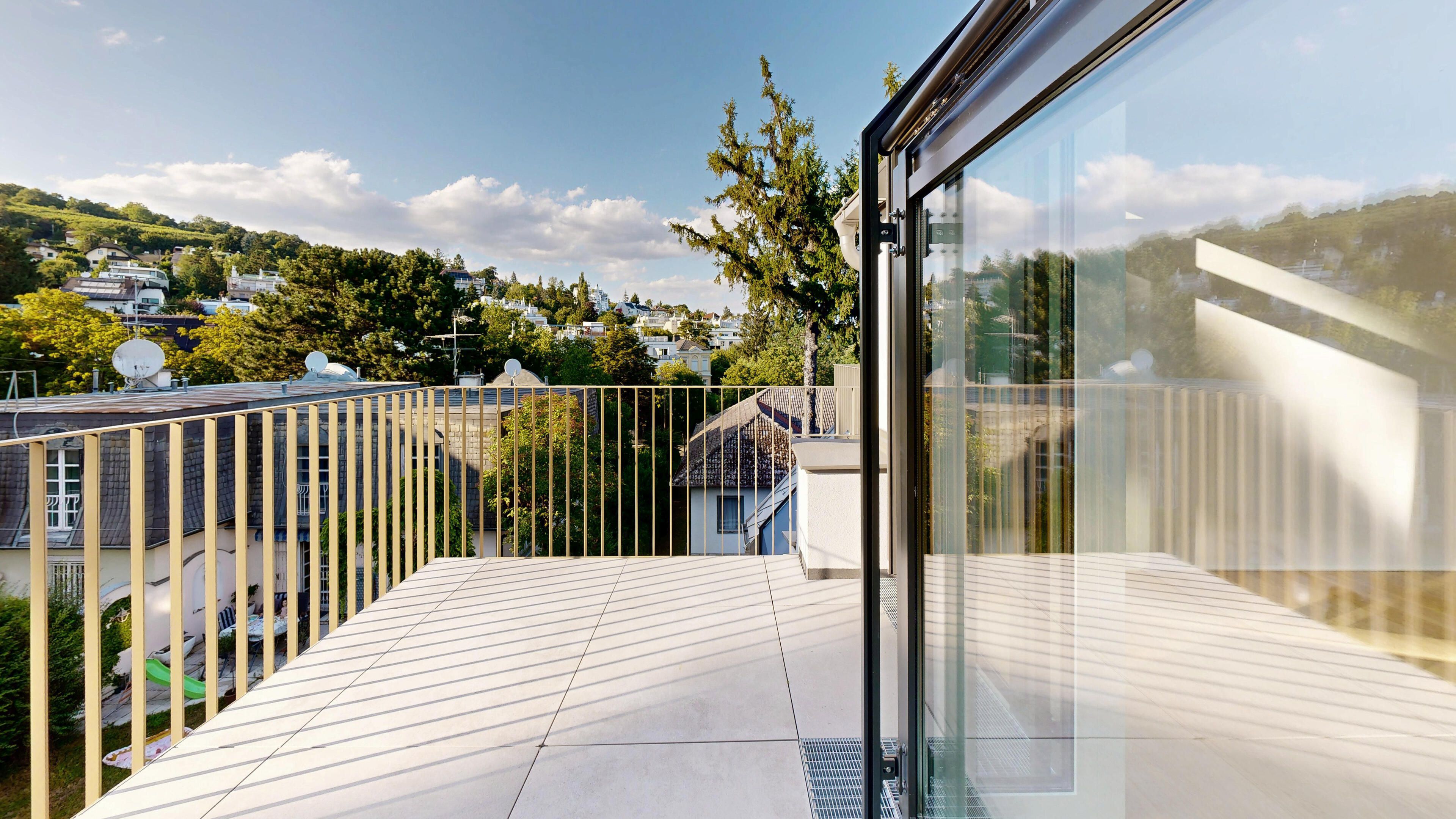 Blick vom Balkon Richtung Nordwesten