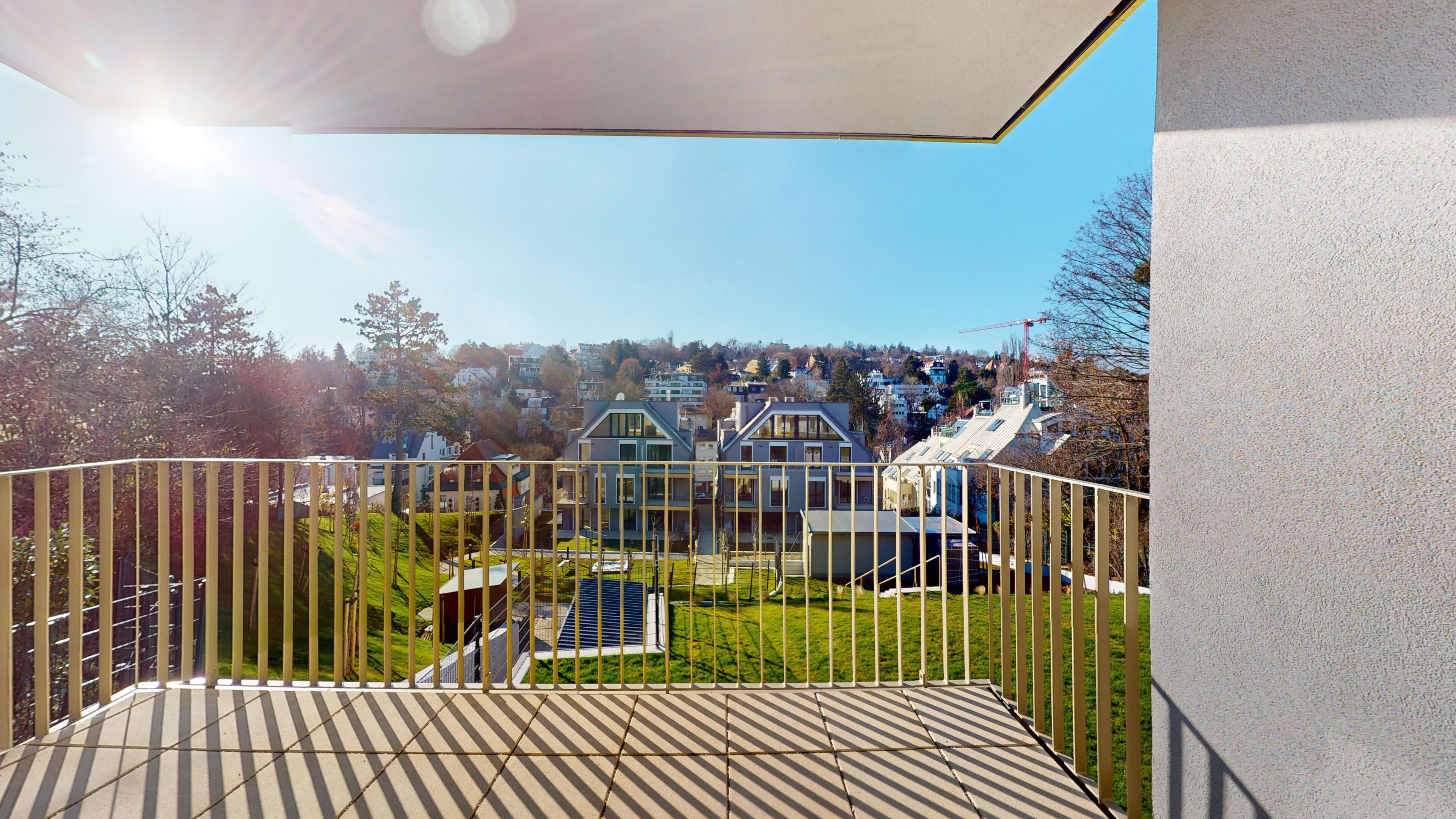 Aussicht vom Balkon