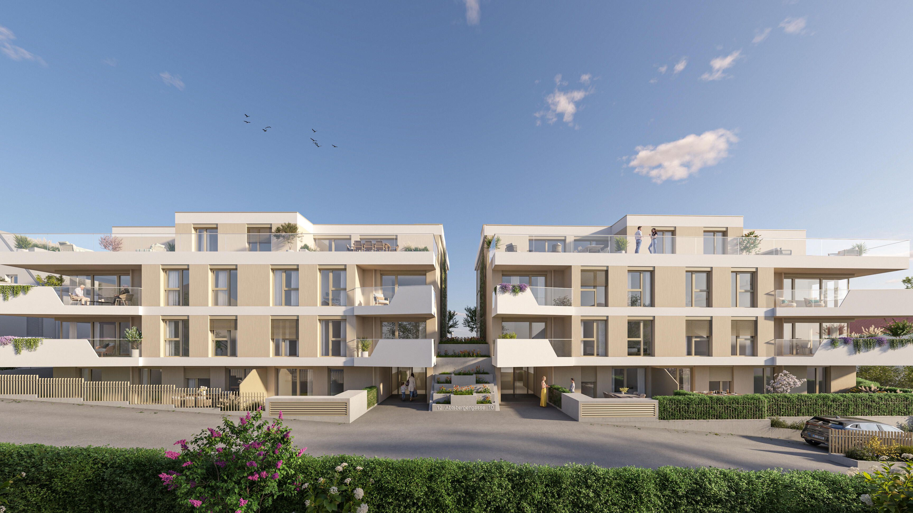 Visualisierung Abtsbergengasse, straßenseitig