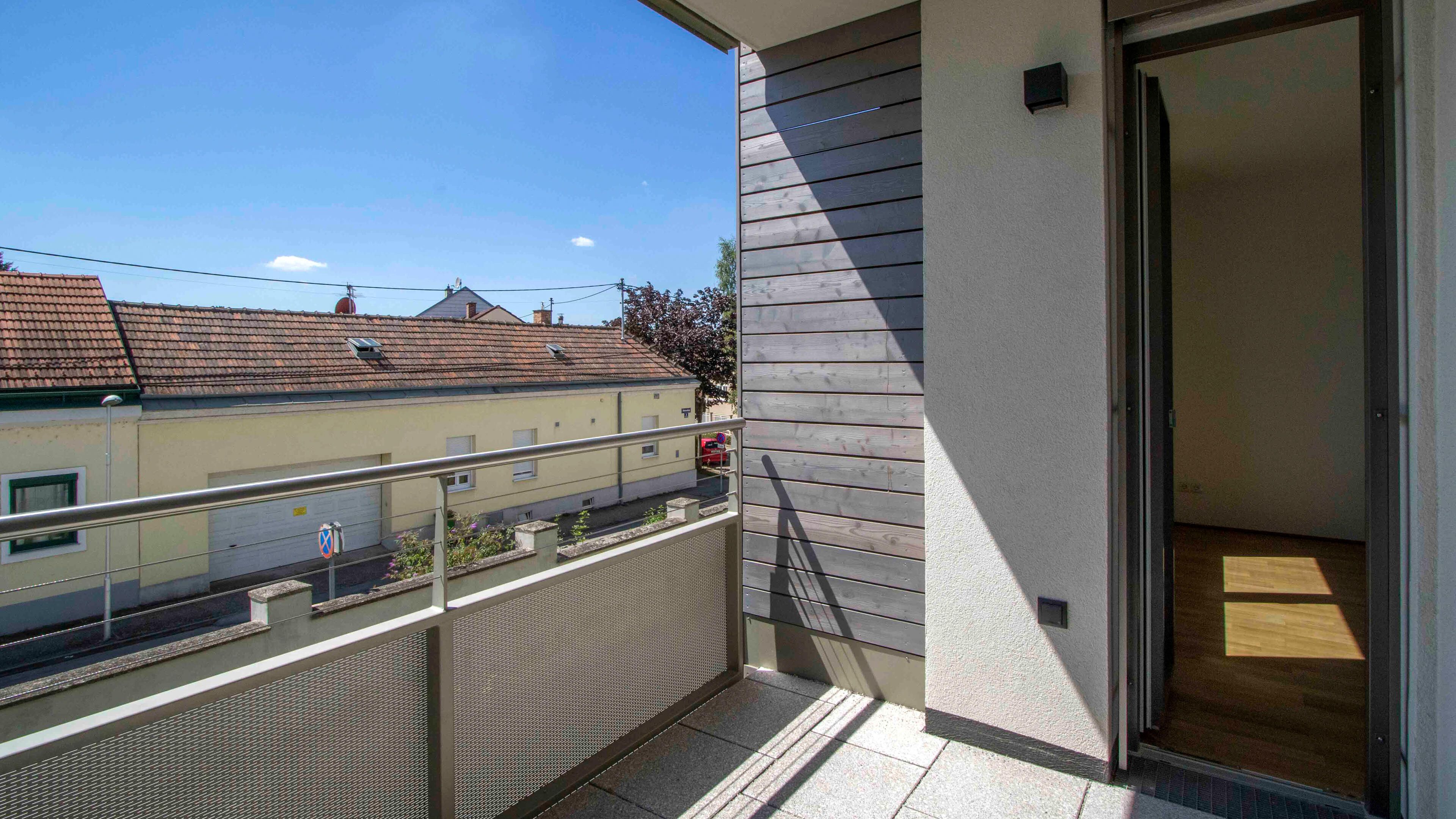 Ansicht der überdachtenTerrasse